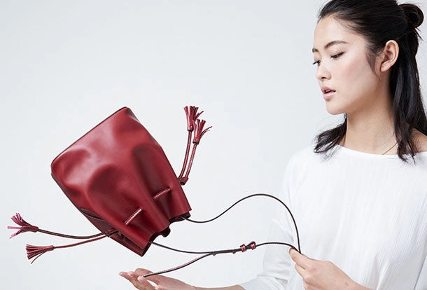 Genuine Leather bucket bag shoulder bag for women leather crossbody bag