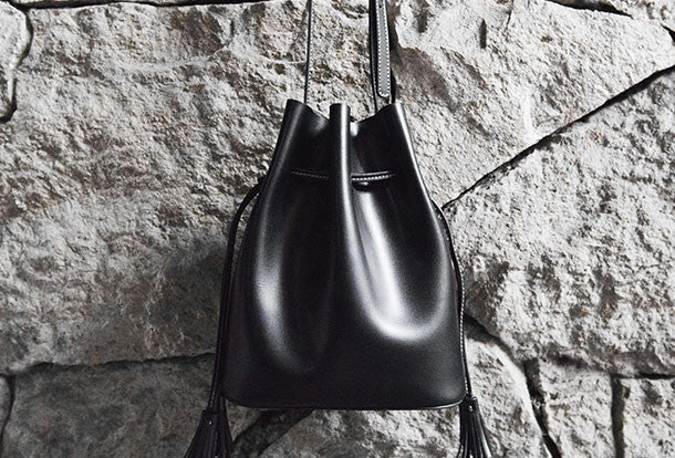 Genuine Leather bucket bag shoulder bag for women leather crossbody bag