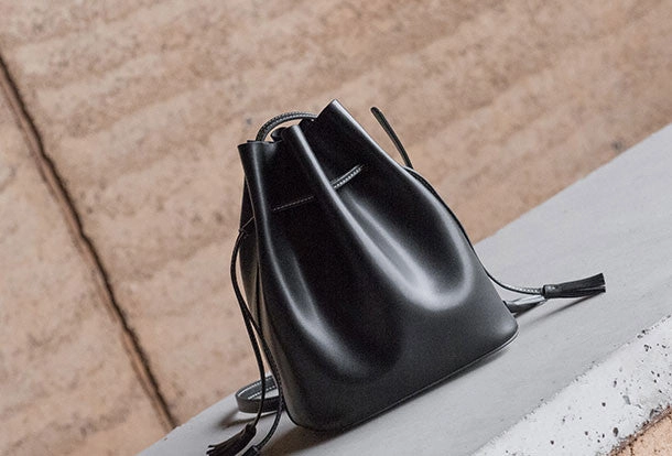 Genuine Leather bucket bag shoulder bag for women leather crossbody bag