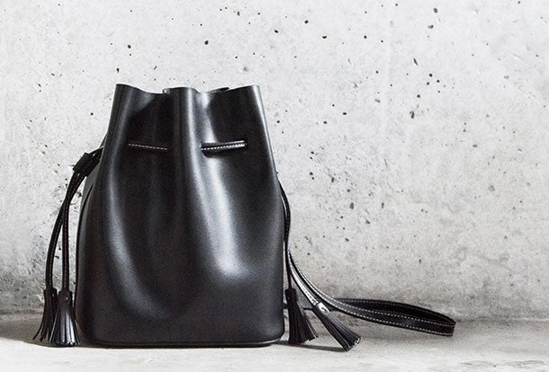 Genuine Leather bucket bag shoulder bag for women leather crossbody bag