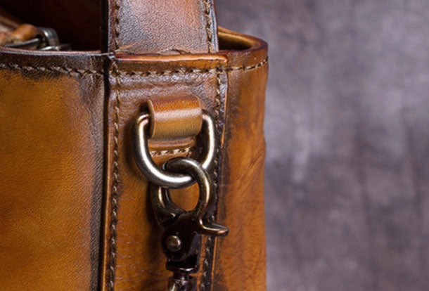 Genuine Leather Bucket Bag Vintage Handbag Bag Shoulder Bag Crossbody Bag Purse Clutch For Women