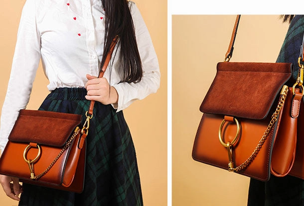 Genuine Leather crossbodybag  shoulder bag for women leather bag