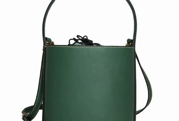 Genuine Leather Cute Bucket Bag Handbag Crossbody Bag Shoulder Bag Women Leather Purse