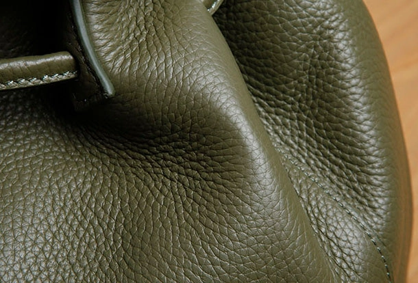 Genuine Leather Cute Women Bucket Bag Handbag Crossbody Bag Shoulder Bag Women Leather Purse