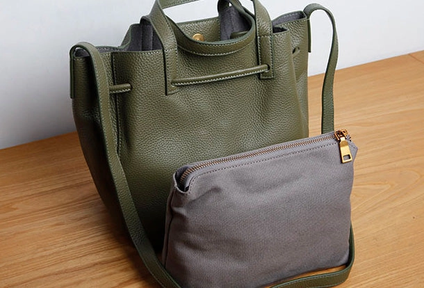 Genuine Leather Cute Women Bucket Bag Handbag Crossbody Bag Shoulder Bag Women Leather Purse
