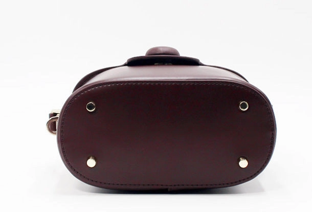 Genuine Leather Doctor Bag Bucket Bag Handbag Shoulder Bag for Women Leather Crossbody Bag