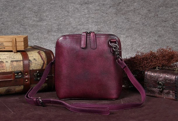 Genuine Leather Handbag Shell Style Bag Crossbody Bag Shoulder Bag Purse For Women
