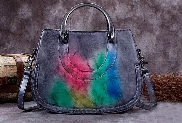Genuine Leather Handbag Vintage Bag Shoulder Bag Crossbody Bag Purse Clutch For Women