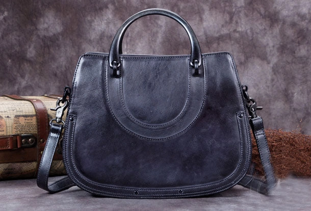 Genuine Leather Handbag Vintage Bag Shoulder Bag Crossbody Bag Purse Clutch For Women
