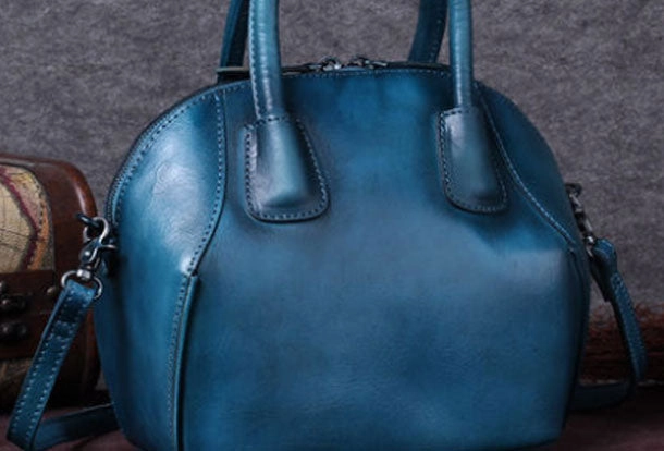 Genuine Leather Handbag Vintage Crossbody Bag Shoulder Bag Purse For Women