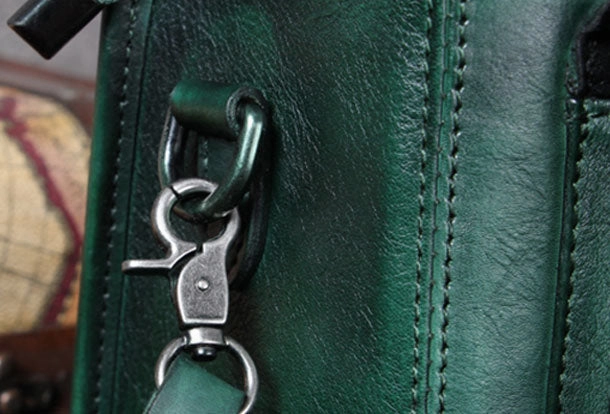 Genuine Leather Handbag Vintage Satchel Bag Shoulder Bag Crossbody Bag Purse For Women