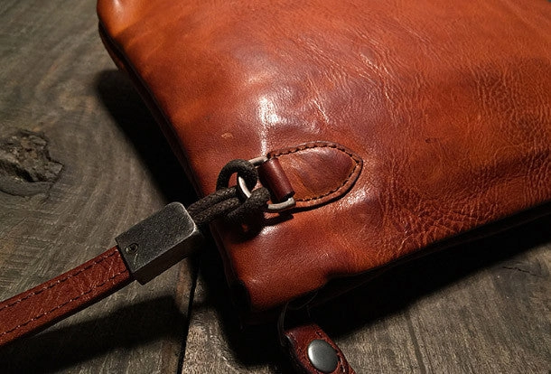 Genuine Leather large clutch leather men phone pad zip clutch vintage wallet for men