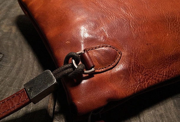 Genuine Leather large clutch leather men phone pad zip clutch vintage wallet for men