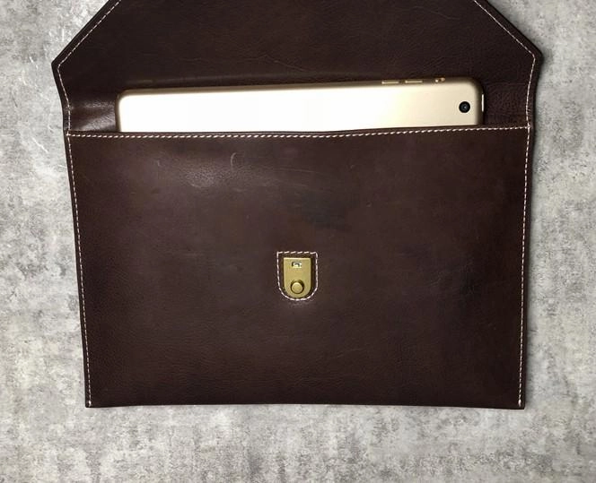 Genuine Leather Mens Clutch Cool Slim Wallet Zipper Clutch Wristlet Wallet for Men