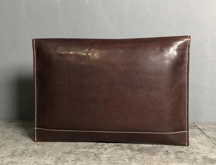 Genuine Leather Mens Clutch Cool Slim Wallet Zipper Clutch Wristlet Wallet for Men
