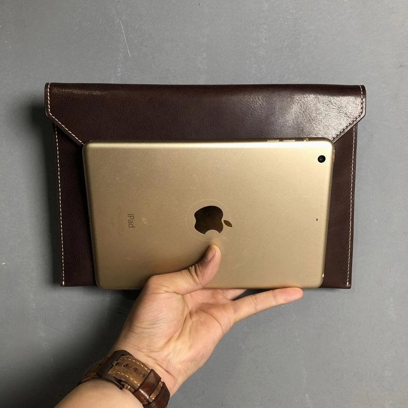 Genuine Leather Mens Clutch Cool Slim Wallet Zipper Clutch Wristlet Wallet for Men
