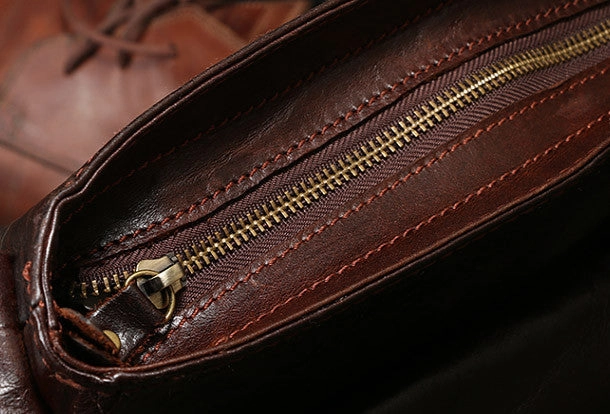 Genuine Leather messenger bag clutch leather men laptop vintage wallet for men