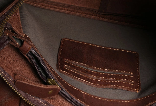 Genuine Leather messenger bag clutch leather men phone pad zip clutch vintage wallet for men