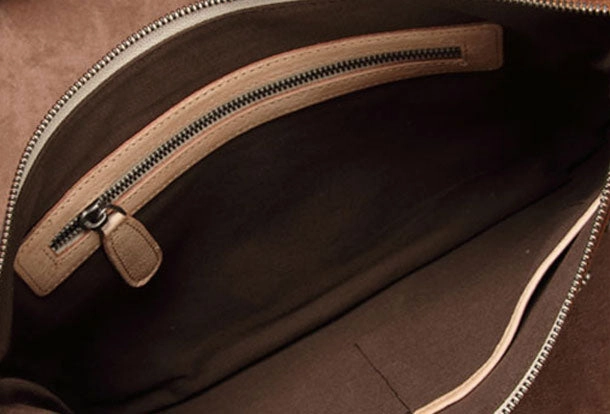 Genuine Leather Rivet Handbag Clutch Vintage Crossbody Bag Shoulder Bag Purse For Women