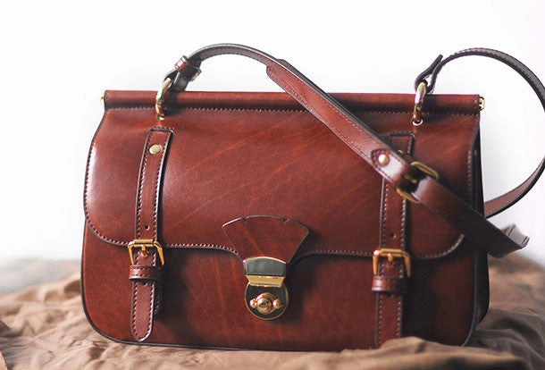 Genuine Leather Satchel bag shoulder bag for women leather crossbody bag