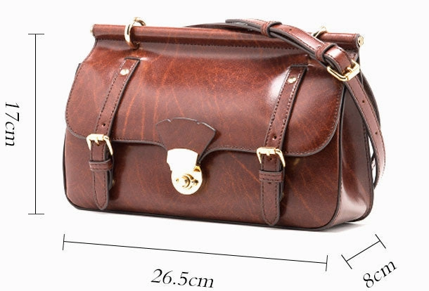 Genuine Leather Satchel bag shoulder bag for women leather crossbody bag