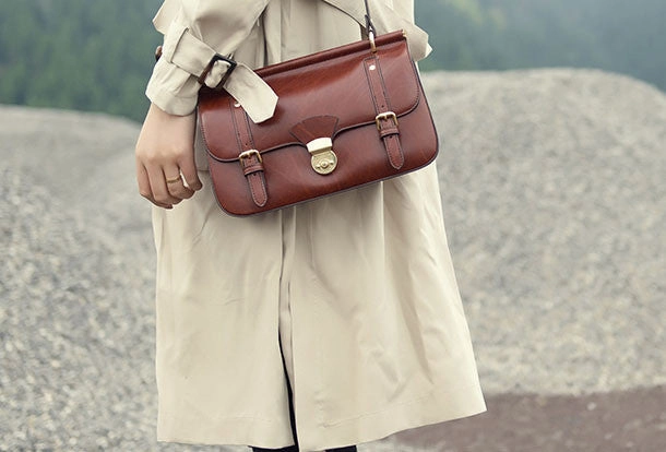 Genuine Leather Satchel bag shoulder bag for women leather crossbody bag