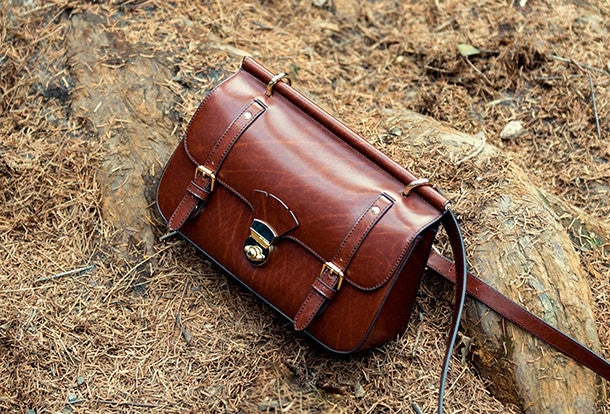 Genuine Leather Satchel bag shoulder bag for women leather crossbody bag