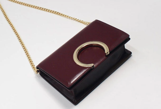Genuine Leather shoulder bag cute red for women leather crossbody bag