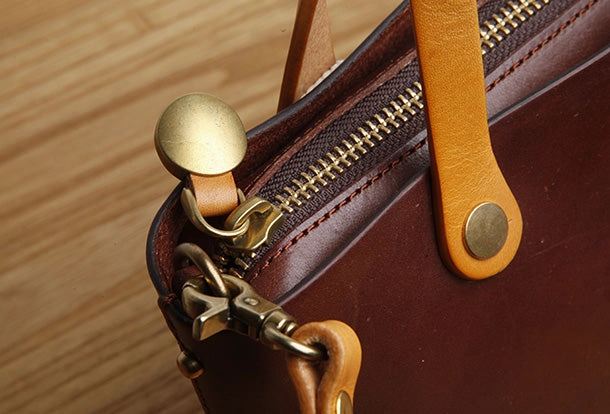 Genuine Leather Small Tote Bag Handbag Crossbody Bag Shoulder Bag Women Leather Purse