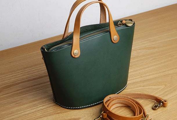 Genuine Leather Small Tote Bag Handbag Crossbody Bag Shoulder Bag Women Leather Purse