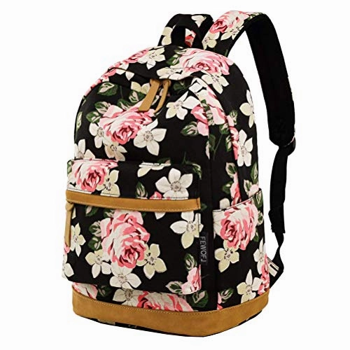 Girl College School Backpack, Women Vintage Work/Business/Travel Rucksack 14Inch Laptop Bag