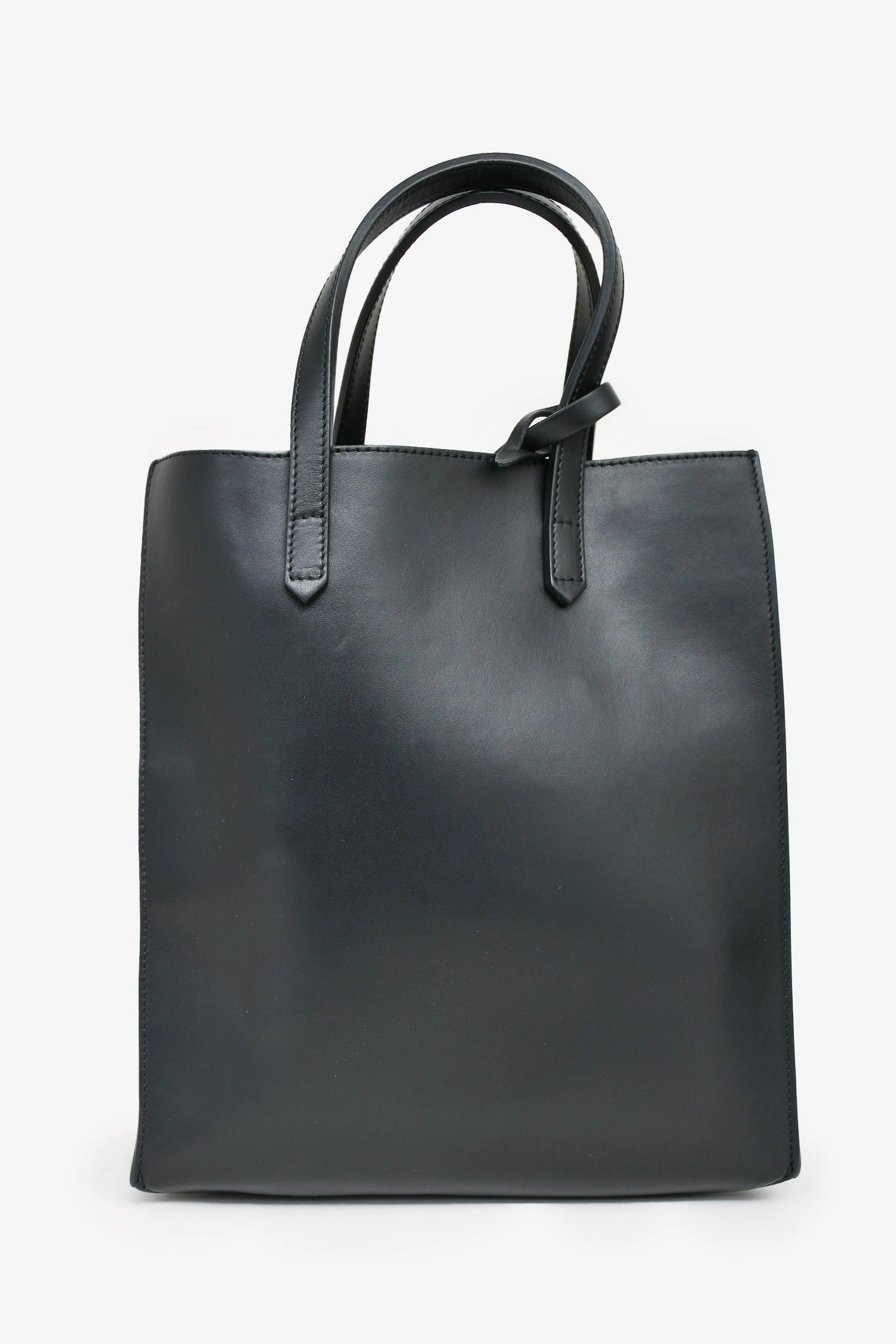 Givenchy 2016 Black Leather Bambi Print Tote with Strap