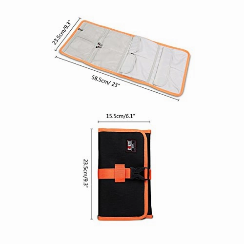 Glovion Bubm Multifunctional Purpose Universal Roll-Up Electronics Accessories Organizer,
