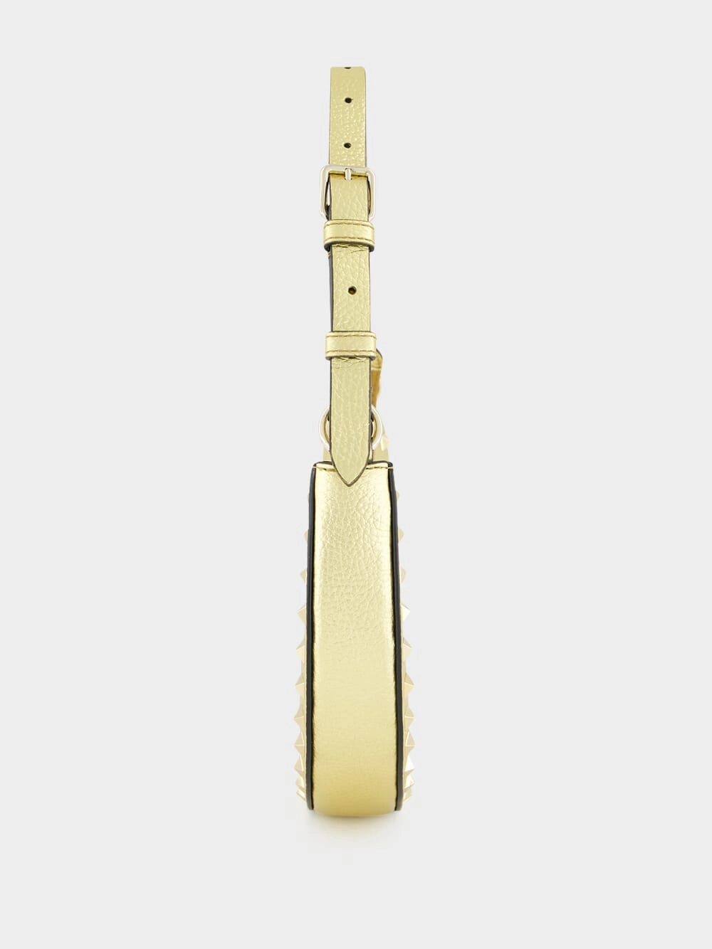 Gold Hobo Rockstud Mini Shoulder Bag