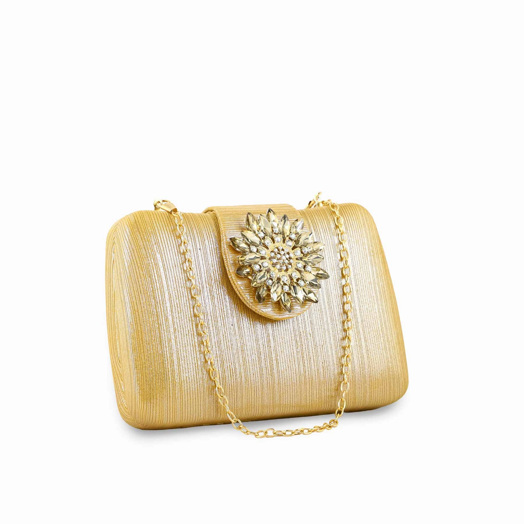 Golden Fancy Clutch P24391
