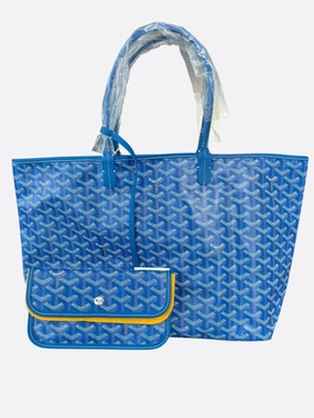 Goyard Blue St. Louis Tote Bag