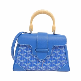 Goyard Coated Canvas Leather Handbag (Pre-Owned)
