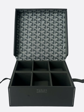 Goyard Grey Coffret Monroes 6 Watch Box