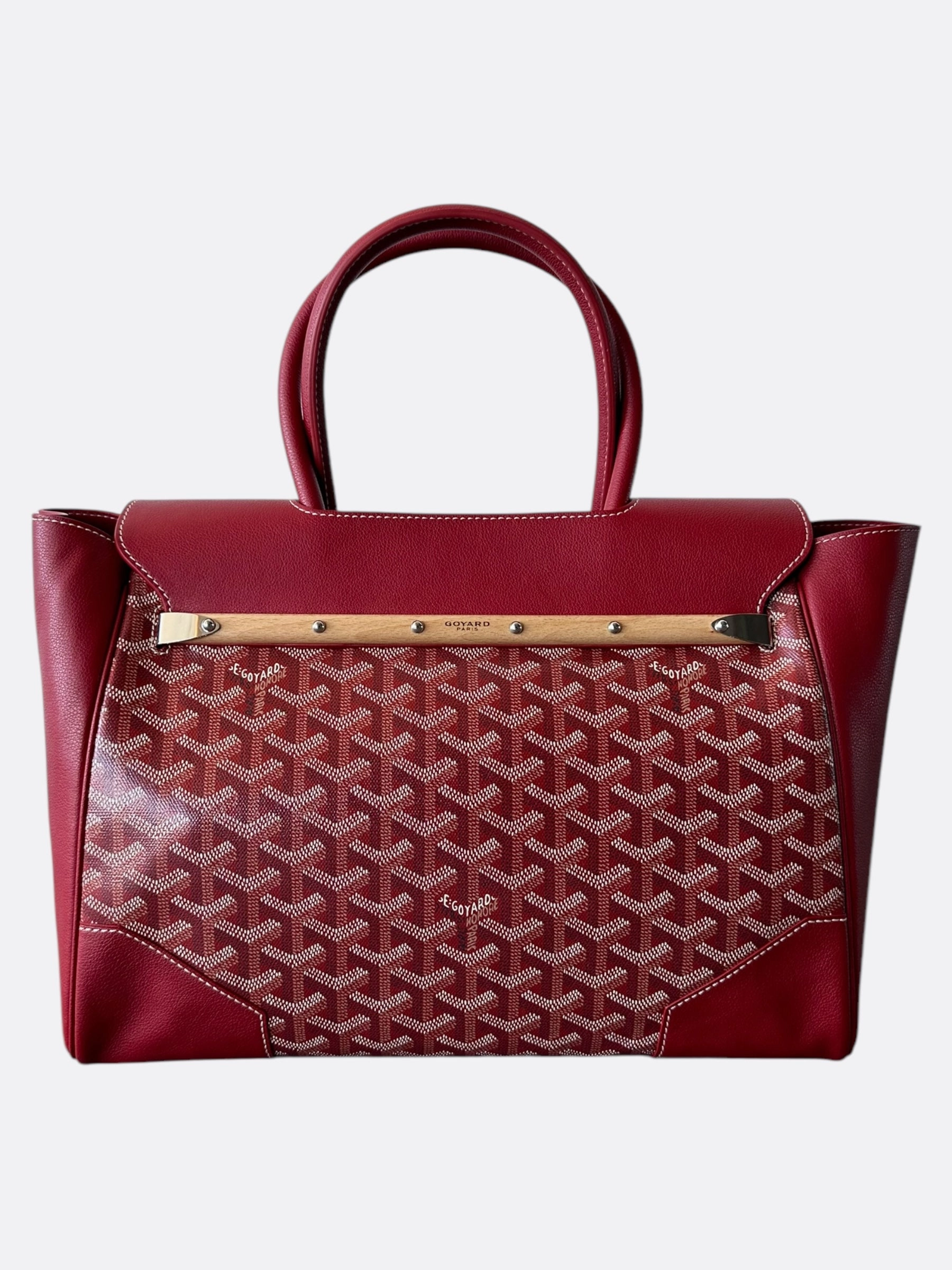 Goyard Red Saigon Tote Bag