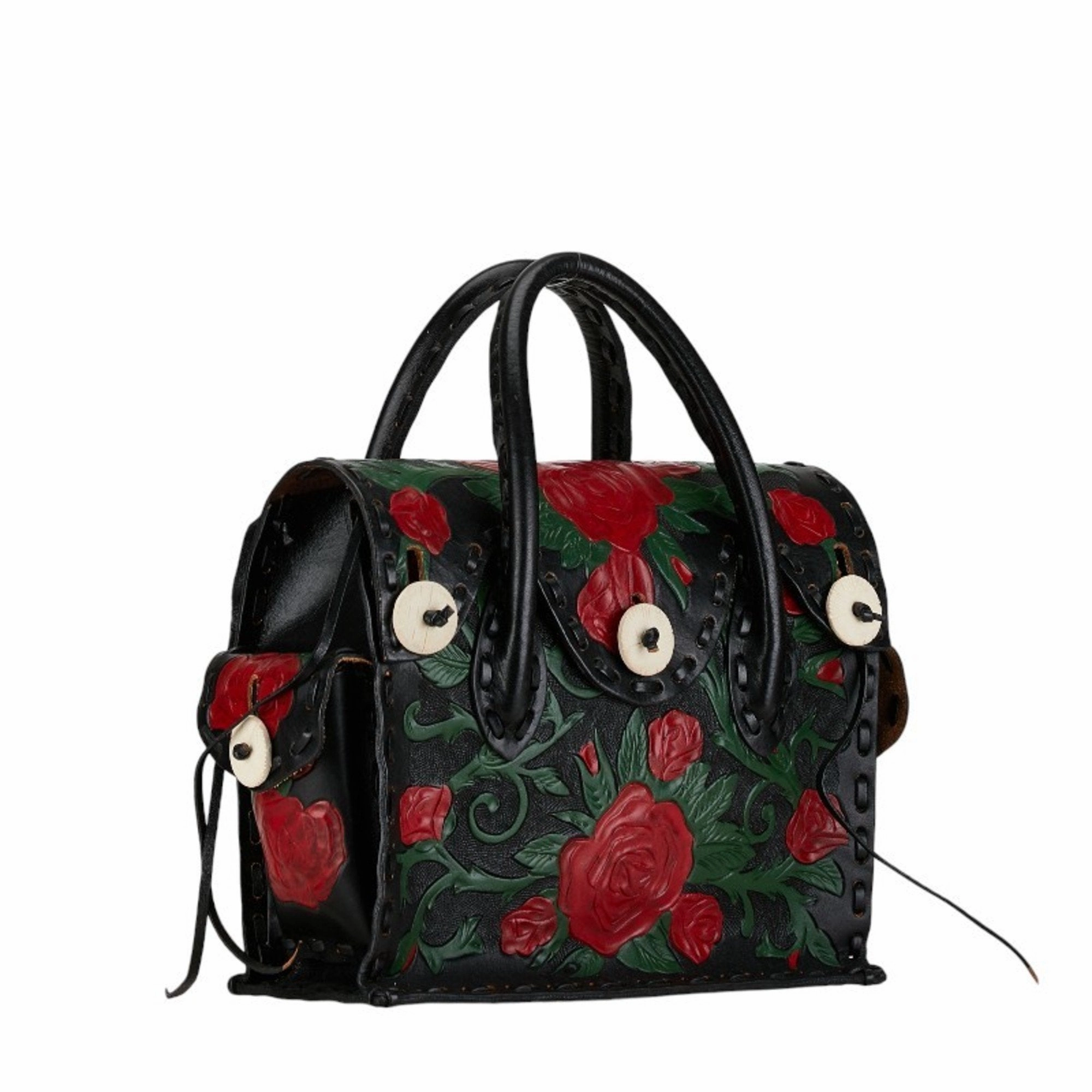 Grace Continental Leather Handbag (Pre-Owned)