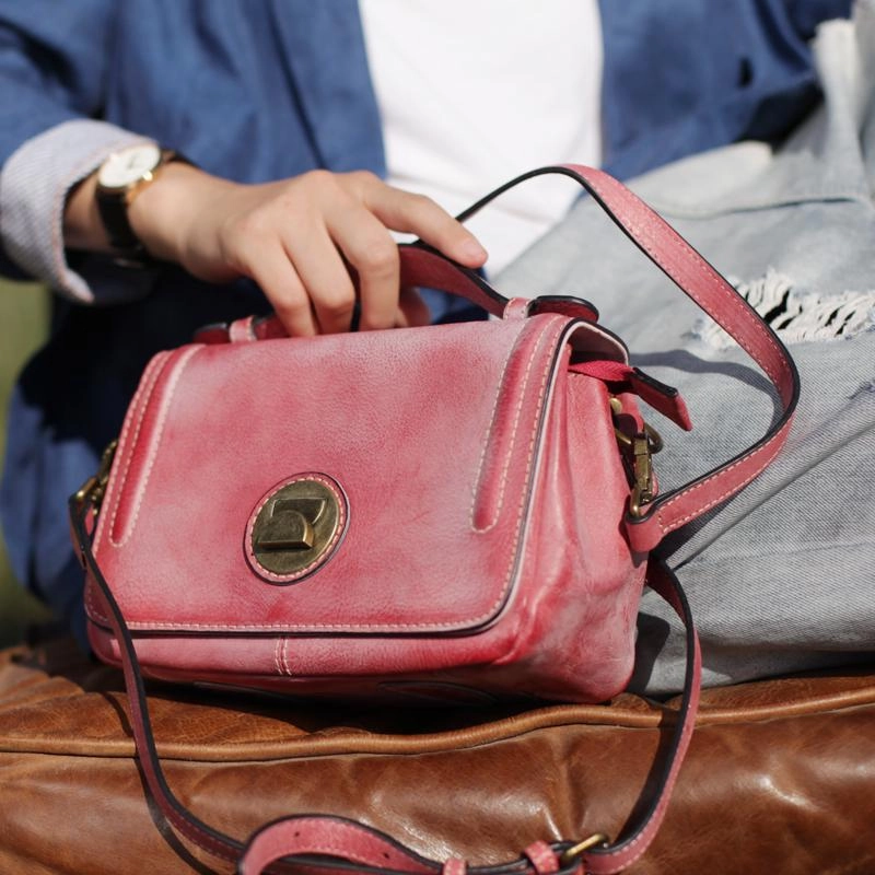 Grey Womens Leather Satchel Side Bag Handbag Leather Women's Satchel Shoulder Bag Crossbody Bag