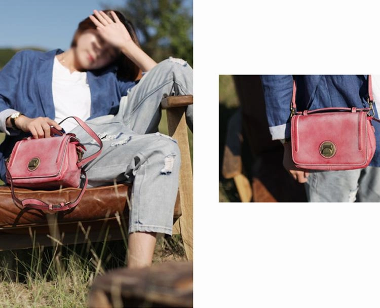 Grey Womens Leather Satchel Side Bag Handbag Leather Women's Satchel Shoulder Bag Crossbody Bag