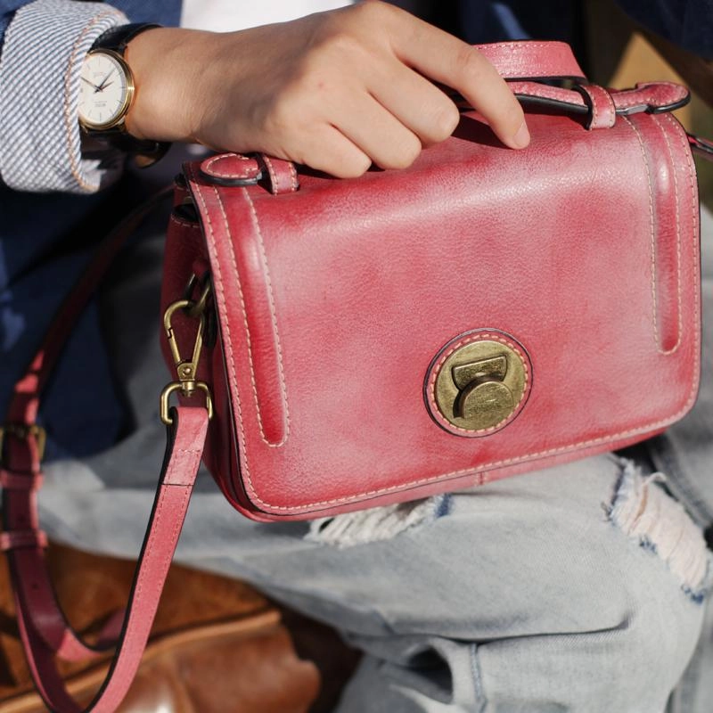 Grey Womens Leather Satchel Side Bag Handbag Leather Women's Satchel Shoulder Bag Crossbody Bag