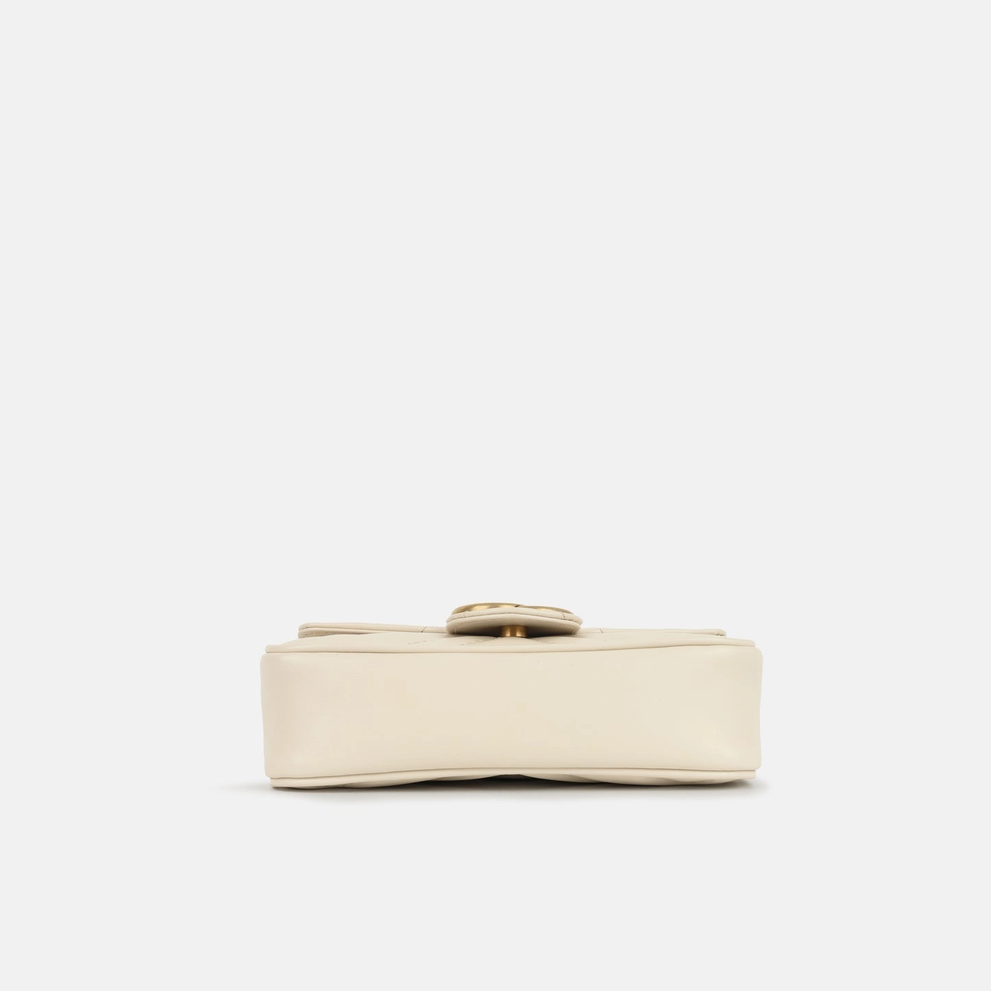 Gucci - Super Mini Marmont Bag - White Calfskin GHW - Pre-loved