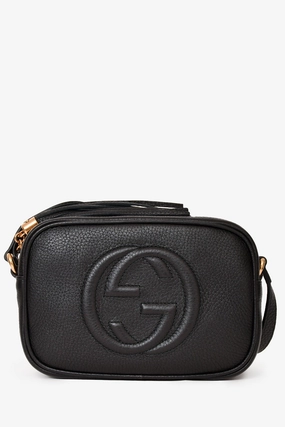 Gucci Black Leather Soho Disco Camera Bag