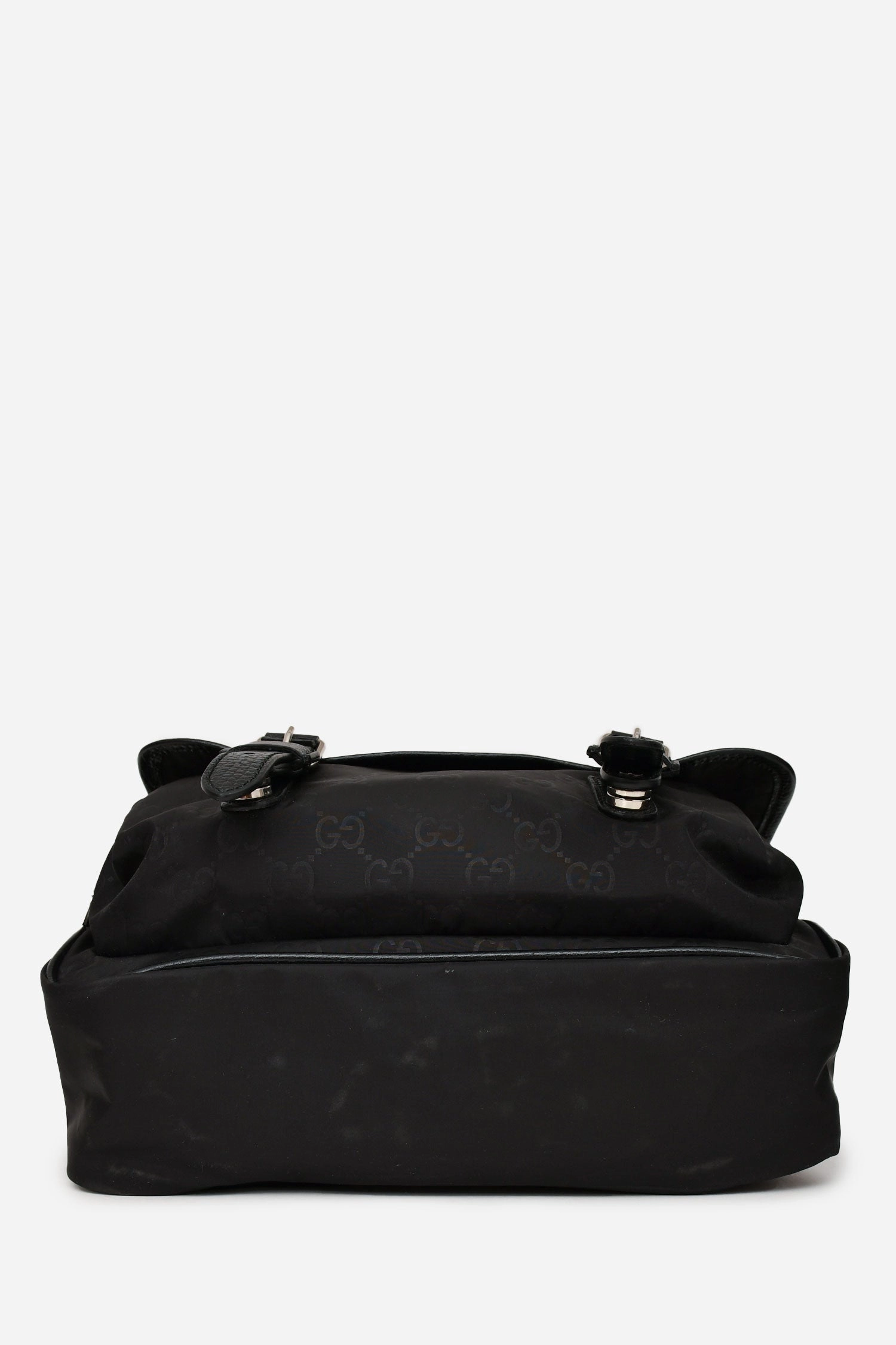 Gucci Black Nylon Monogram Messenger Bag