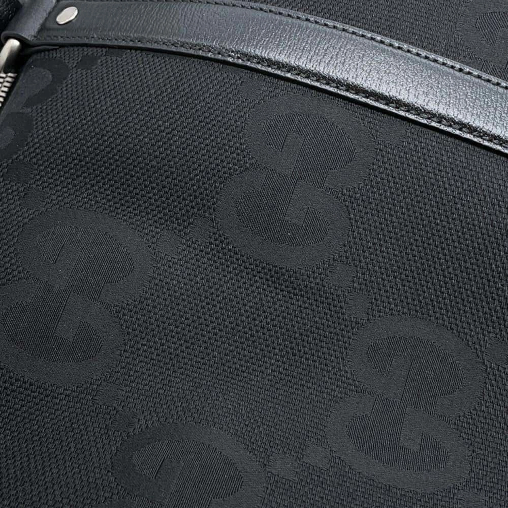 Gucci Canvas Leather Boston Bag Shoulder Bag (Pre-Owned)