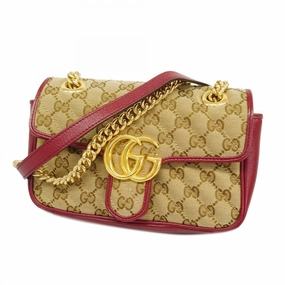 Gucci  Color Canvas Leather Shoulder Bag (Pre-Owned)
