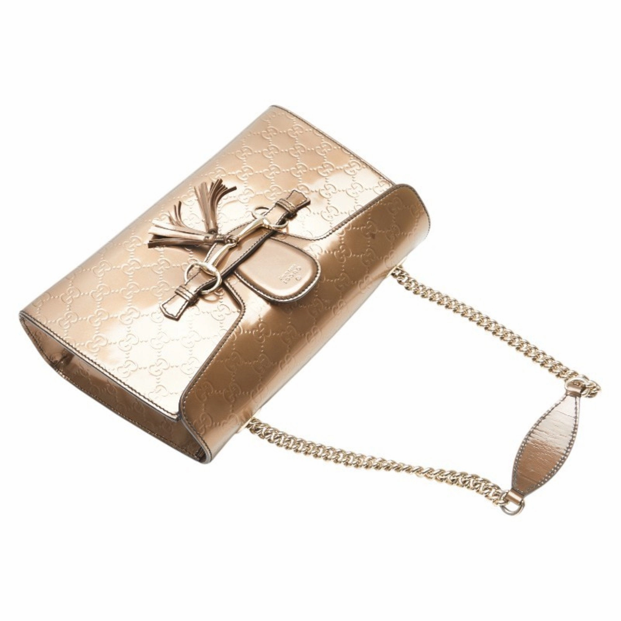 Gucci gold Leather Shoulder Bag (Pre-Owned)