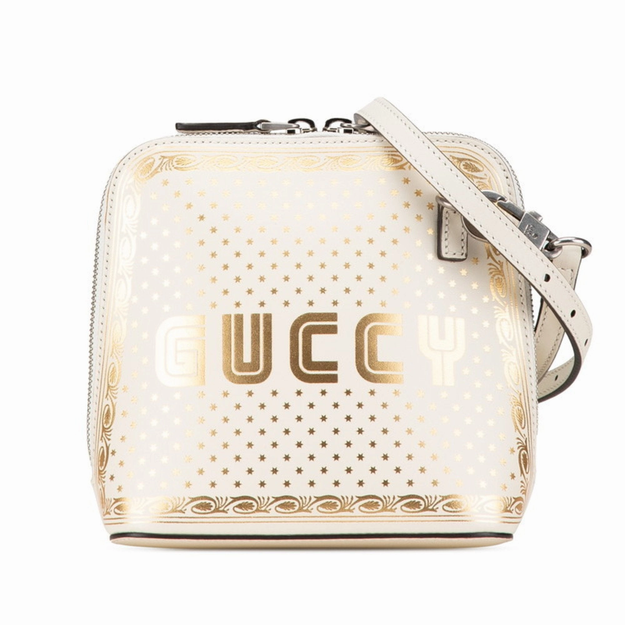 Gucci gold Leather Shoulder Bag (Pre-Owned)